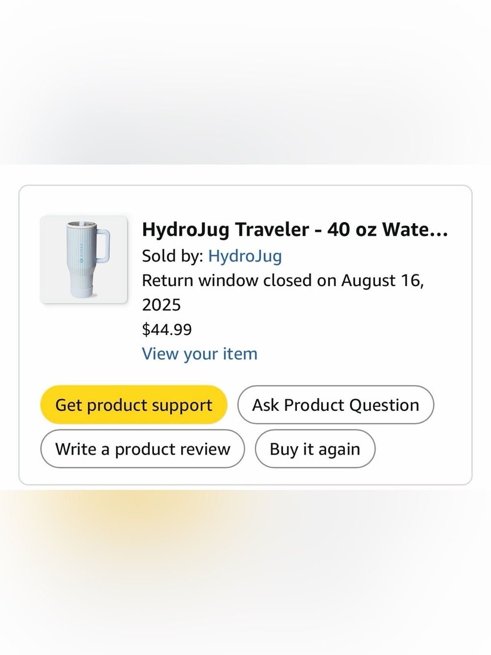 Hydrojug 40 oz limited edition traveler - Picture 6 of 6